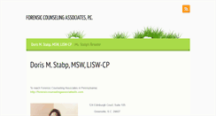 Desktop Screenshot of forensiccounselingassociates.com